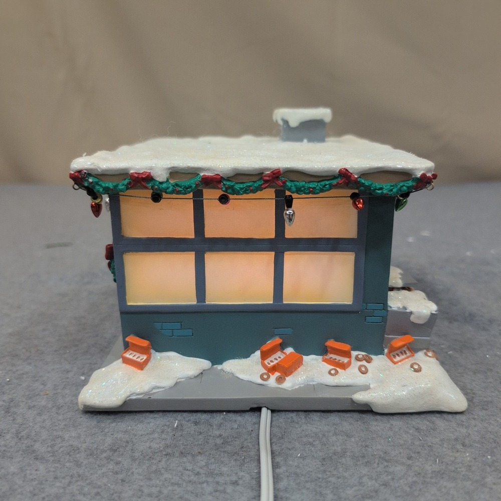 Hawthorne Village The Simpsons Christmas Village Lard Lad Donut Shop 2005 Light - Picture 7 of 15